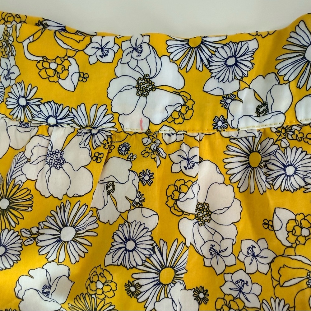 NWT ModCloth “Days In Doll Valley” Yellow Daisy Print Floral Tiered Skirt Size 6 - Picture 15 of 15